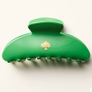 kate spade x Target Green Gold Tone Spade Accent Hair Claw Clip
